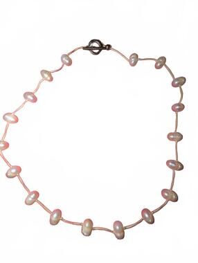 Freshwater Pearl Necklace with Sterling Silver Toggle Clasp